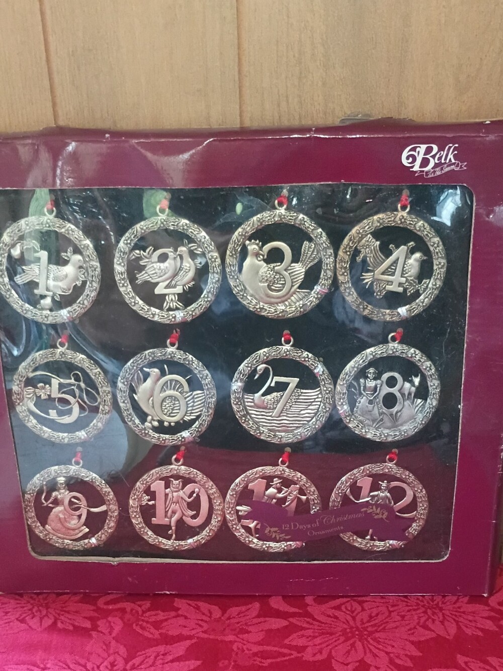 Vintage Silvertone Christmas Ornaments
